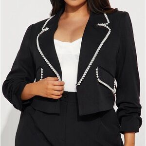 XL Pearl Lined Fashionova Blazer NWT